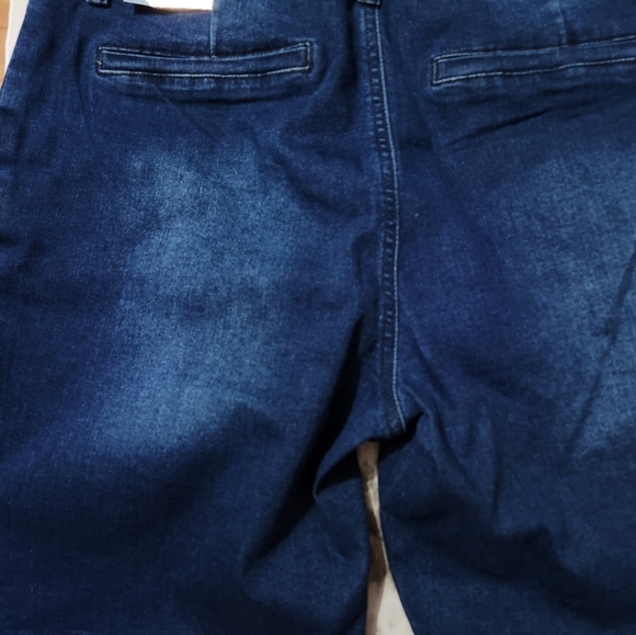 Sandpiper Jean Shorts Bermuda Shorts Denim Blue 14P Embroidered Decor - Picture 4 of 11